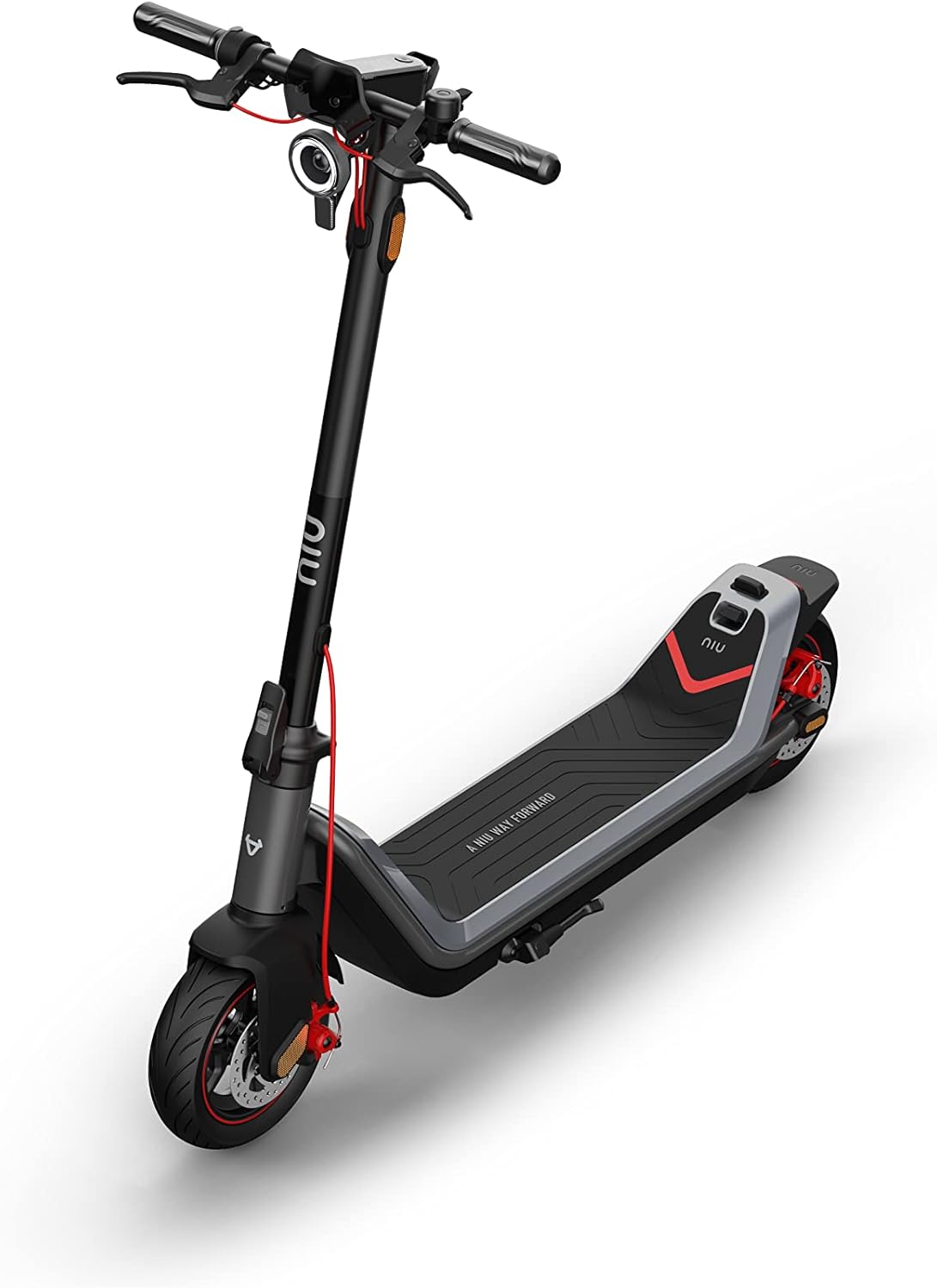 NIU E-Scooter mit Straßenzulassung oder ohne (je nach Model bis zu 65km Reichweite, 25 Prozent Steigung u. 120kg Belastung; extra breite Luftreifen; große Trittfläche; IP54; klappbar; Display; App)