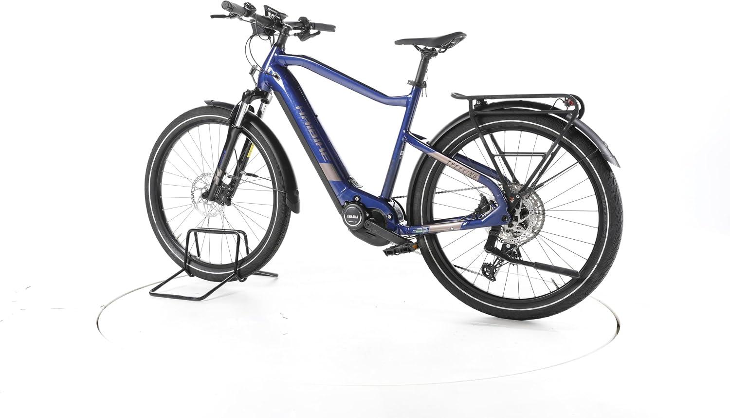 HAIBIKE E Bike Trekking 7 Trekking E-Bike Herren 27,5 Zoll Elektrofahrrad, Yamaha 70 Nm 630 Wh, 11 Gänge, Hydraulische Scheibenbremse 170-178 cm blau (Generalüberholt)