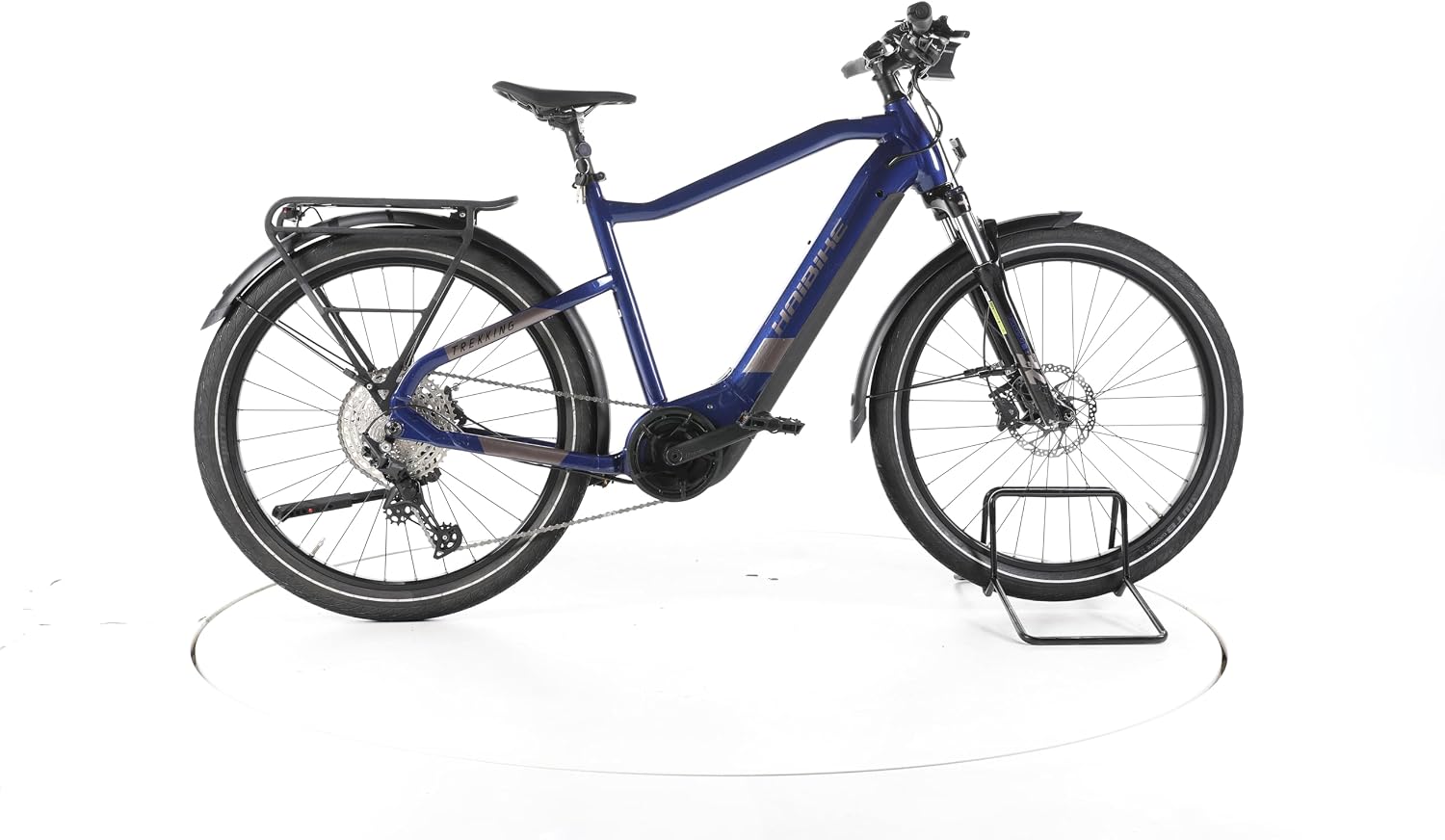 HAIBIKE E Bike Trekking 7 Trekking E-Bike Herren 27,5 Zoll Elektrofahrrad, Yamaha 70 Nm 630 Wh, 11 Gänge, Hydraulische Scheibenbremse 170-178 cm blau (Generalüberholt)